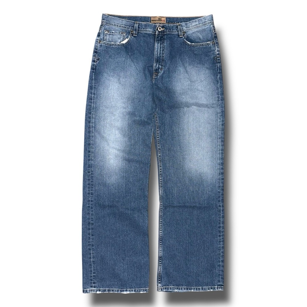 BKE Jeans Men 36 35"L Tall‎ Long Buckle Marshall Relaxed Straight Denim Mexico
